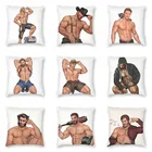 Сексуальный мультяшный художественный чехол-наволочка Hunk Gym для геев и гордости домашний декор квадратный медведь ЛГБТ наволочка для подушки наволочка для дивана