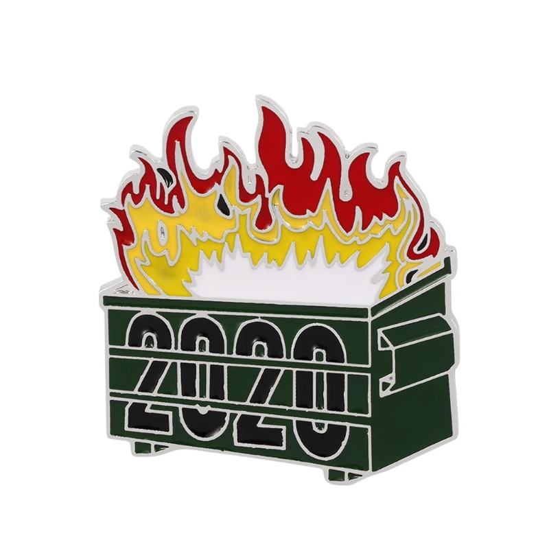 

2020 Christmas Dumpster Fire Badge Creative Decorating Lapel Pin Dress up PXPD