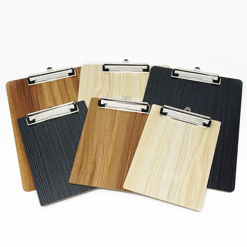 

1pc Portable A4 A5 Wooden Writing Clip Board File Hardboard with Clip Office School Stationery Supply