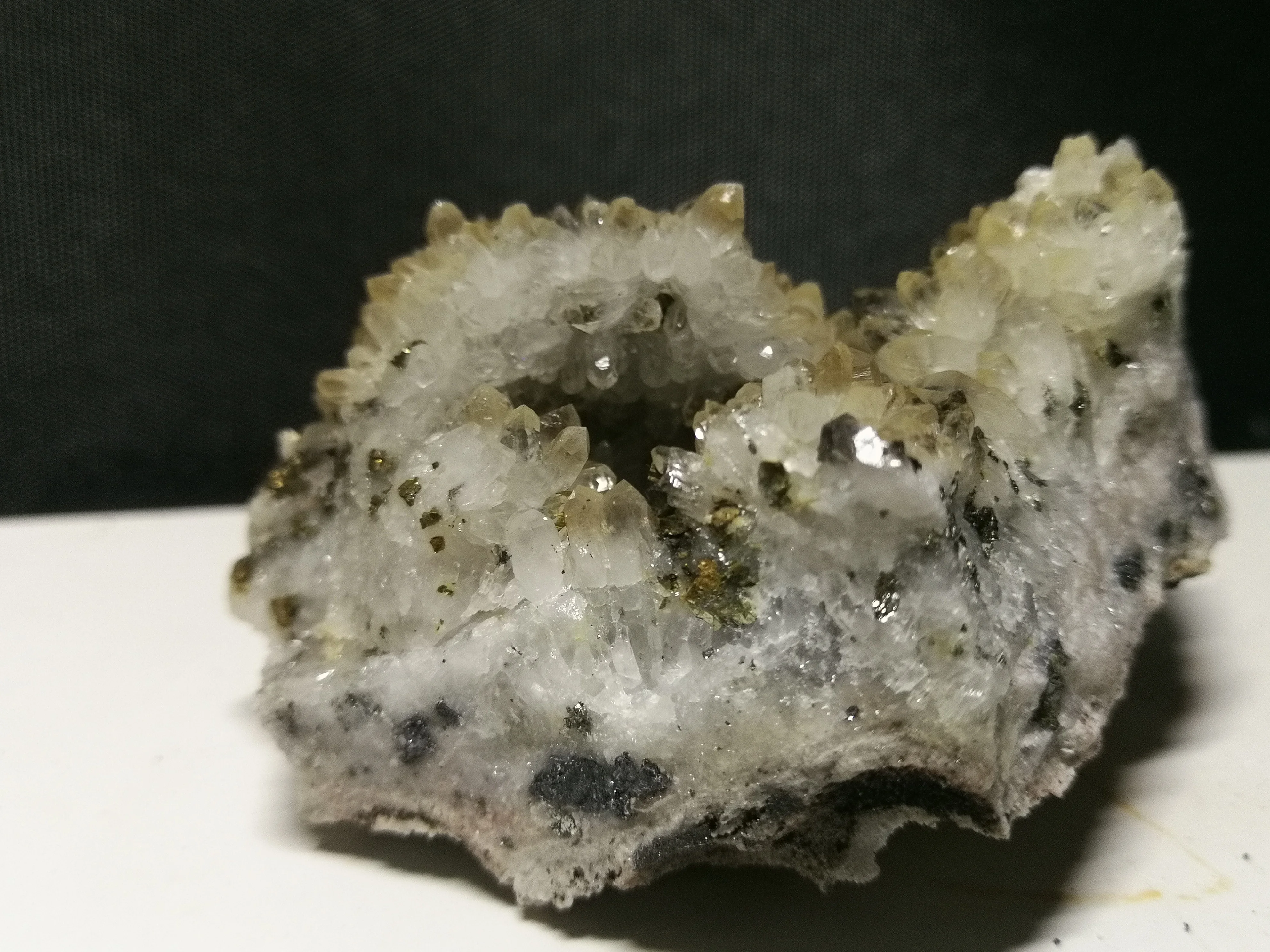 Минеральный Образец кварца gPyrite 150 7 натуральный кластер белого кристалла | Дом и