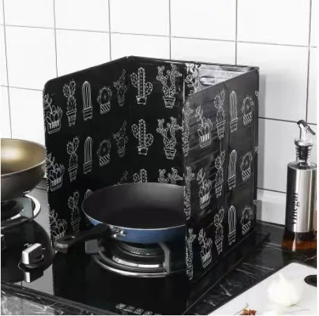 

Folding Aluminum Foil Heat-Resistant And Heat-Insulating Oil Baffle Plate For Kitchen Stove And Anti-Shallow Plate For Cooking