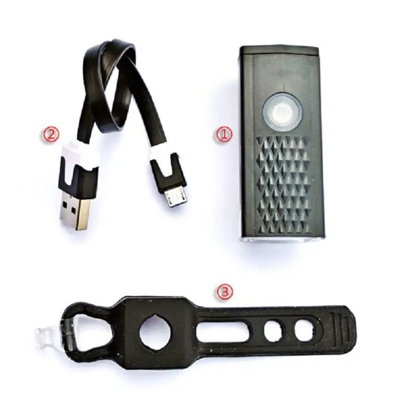 

USB Rechargeable Waterproof LED Bicycle Headlight Taillight Bike Front Tail Lamp