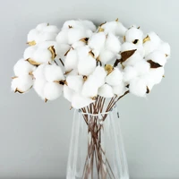30 pieces white artificial flower faux naturally cotton flower bouquet decorations for home wedding bridal shower birthday decor
