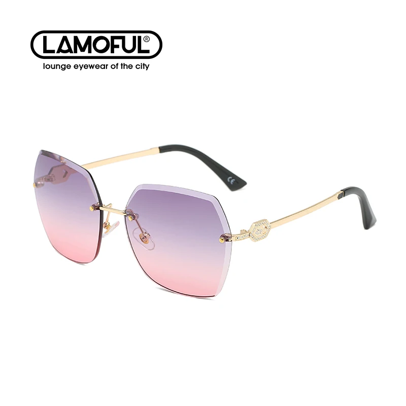 

LAMOFUL Polygonal Sunglasses Women 2021 Trend Fashion Women Eyewear Accessories Apparel 50265