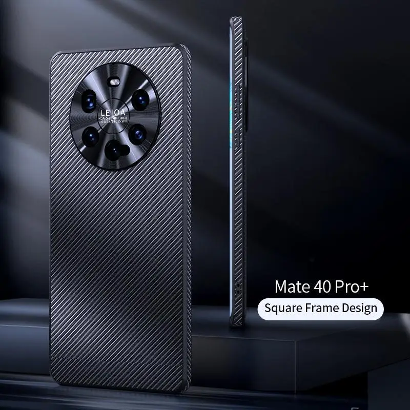 

For Huawei P30 Pro P40 Carbon Fiber Lens Protection Phone Case For Huawei Mate 30 40 Pro+ Business Shockproof Cover