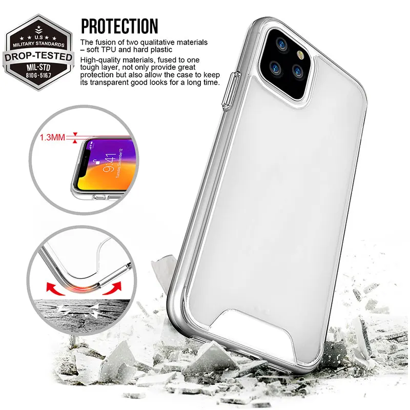 Прозрачный мягкий высококачественный чехол для телефона из ТПУ IPhone 6 1 с защитой