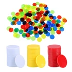 100 шт.компл. полупрозрачный чип для бинго, 19 мм, класс, математические игры, игрушки, школьные принадлежности, обучающая игрушка Монтессори для детского подарка