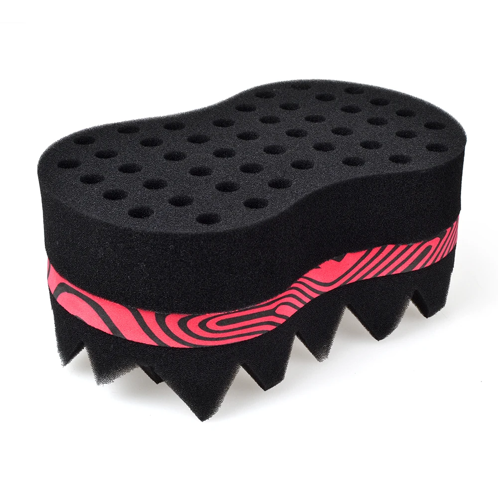 ELERA Magic Hair Twist Sponge в полоску, щетка для волос, губка, локон, губка для натуральных волос, афро-катушка, волнистая губка
