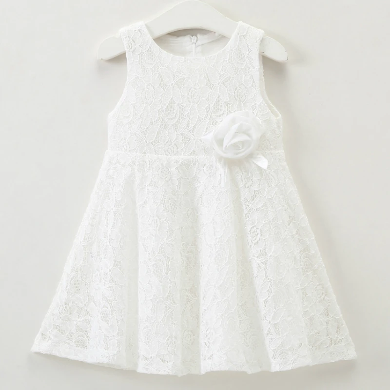 Детская одежда 2020 Новое Детское кружевное Открытое платье принцессы без рукавов
