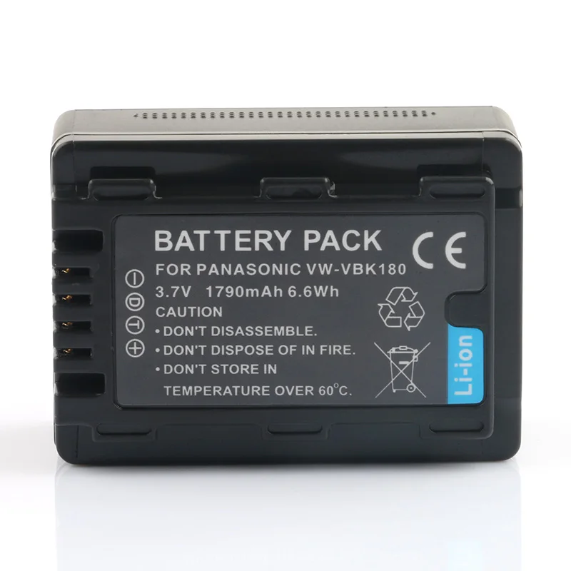 VW-VBK180 VBK180 Батарея для цифрового фотоаппарата Panasonic HDC HS80 SD40 SD60 SDX1 TM40 TM45 TM55 TM60 TM90 TMX1 HC