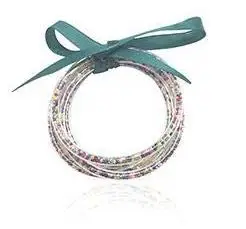 Модный Цветной бисер с бантом блестящий Набор браслетов 2019 всепогодный стек