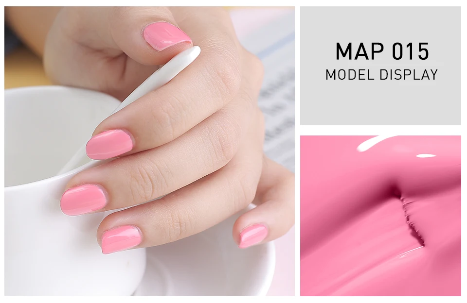 Maphie, 8 шт./лот, блестящий Гель-лак, упаковка с коробкой, набор для дизайна ногтей, сделай сам, дизайн ногтей, светодиодный Гель-лак, отмачиваемый УФ-эмалевый гель для ногтей
