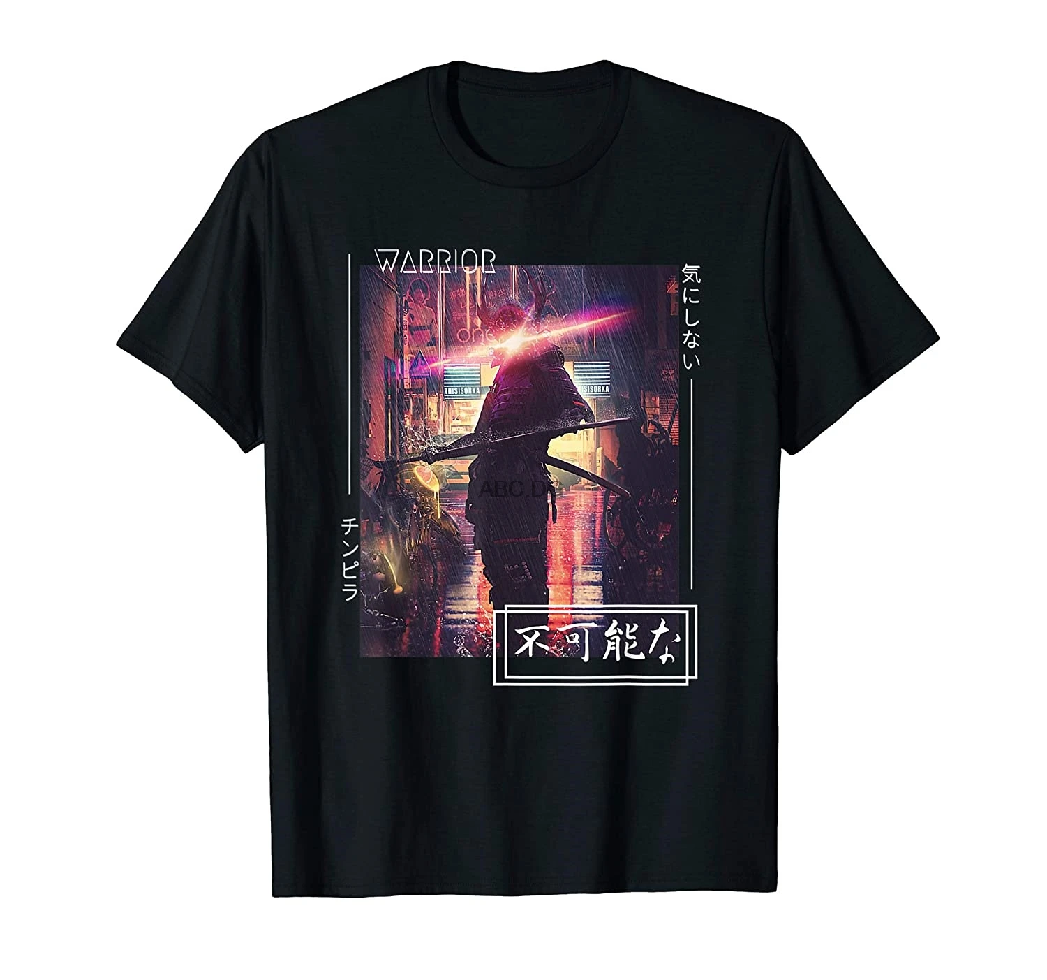 

Camiseta estampada de Samurai con espada Guerrero Retro, arte japons