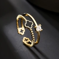 new creative geometric ring women ins tide luxury minimalist temperament ring fashion personality accessories