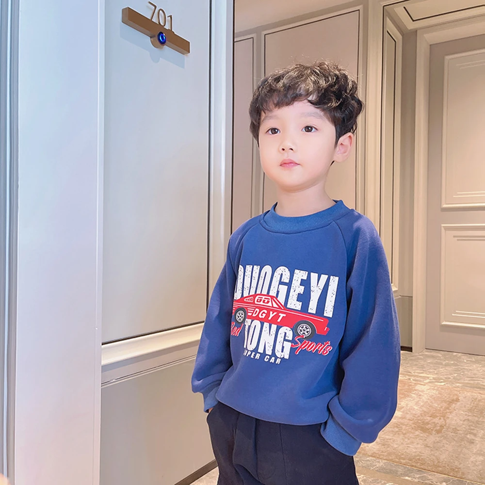 Children'S Clothing Sweater For Fall/Winter 2021 New Korean Boy Baby Plus Fleece Turtleneck | Мать и ребенок