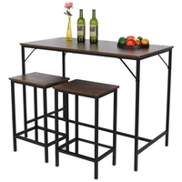 simple 1 table and 2 chairs kitchen furniture bar table stool set home bar dining room breakfast table chair dining table set