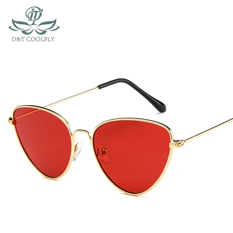 Новая мода кошачий глаз солнцезащитные очки для женщин и мужчин тонированные