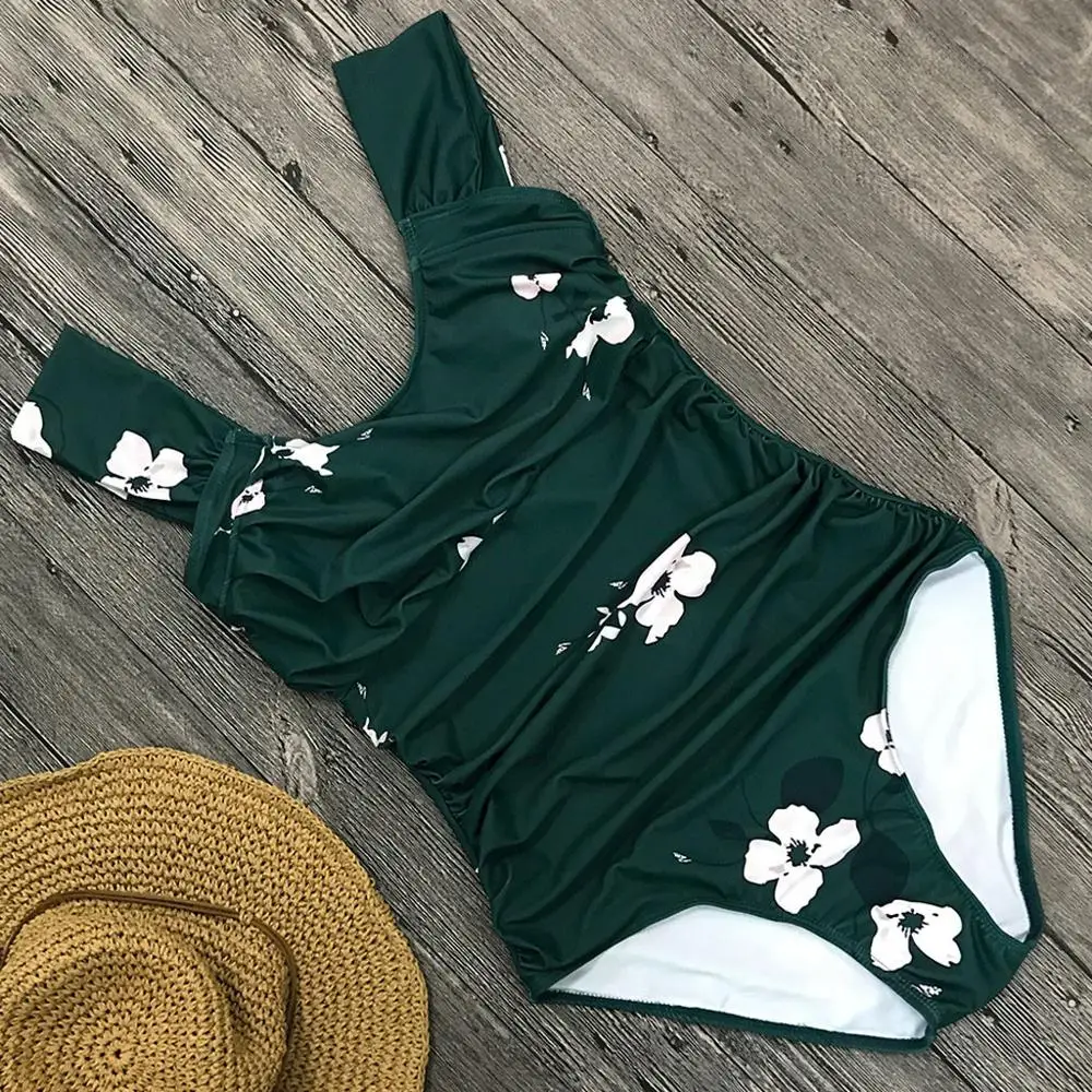 Женский купальник бикини с принтом пуш-ап цельный купальный костюм бюстгальтер