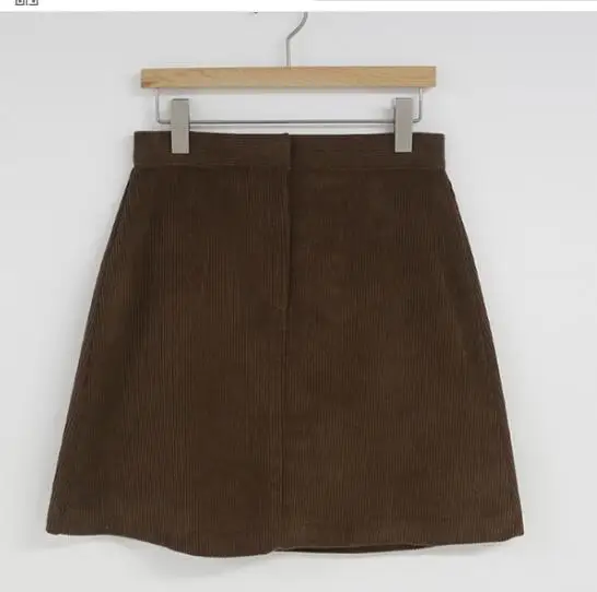 brown skirt Зимние пуловеры, свитера,, женская мода, длинный рукав, на каждый день, v-образный вырез, вязаный Топ, синий, коричневый, милый свитер в консервативном стиле - Цвет: brown skirt