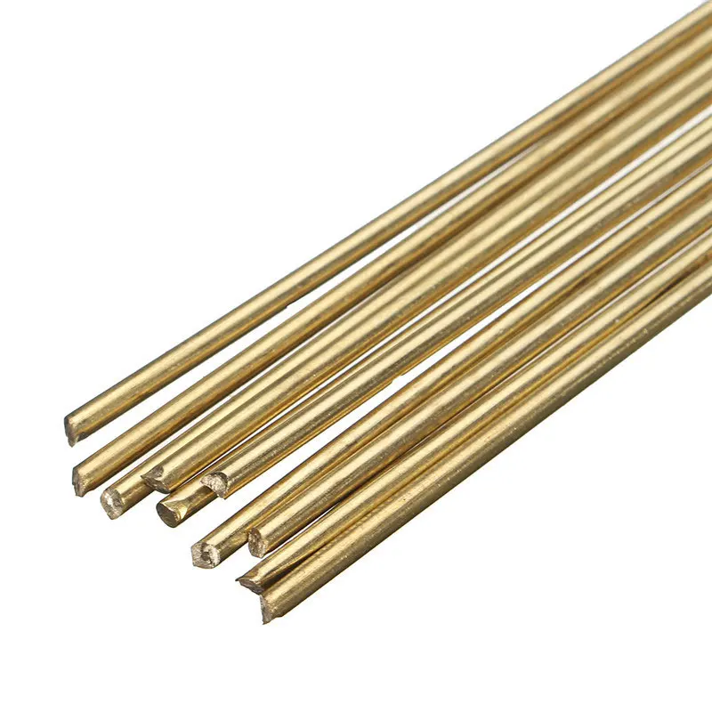 10pcs/lot Welding Solder Rods 250mmx1.6mm Gold Sifbronze Brazing Welder Rods Brass K Gold Platinum Jewelry for Welding Tools images - 6