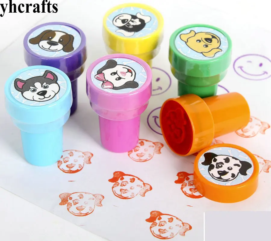 6 шт./лот. Штамп с собакой автомобильный мультяшный штамп Детские художественные