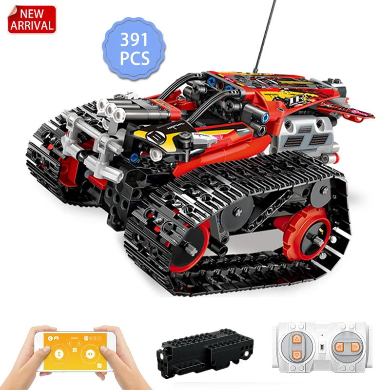 

391 шт., Детский конструктор «машинка с дистанционным управлением»