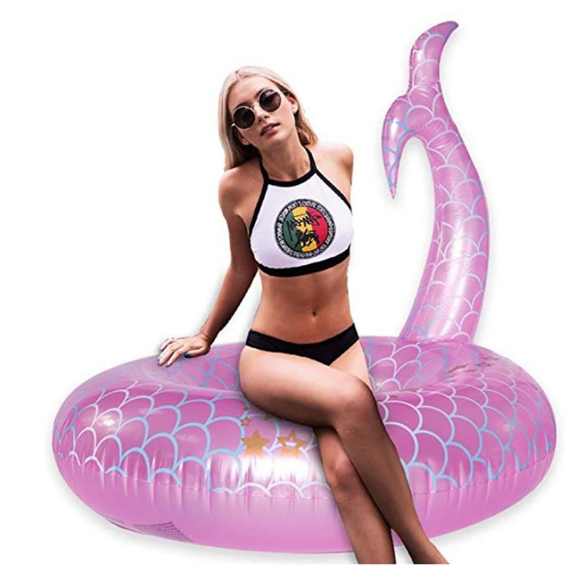 Надувное кольцо для плавания 110*110 см взрослых детей круг бассейн поплавок