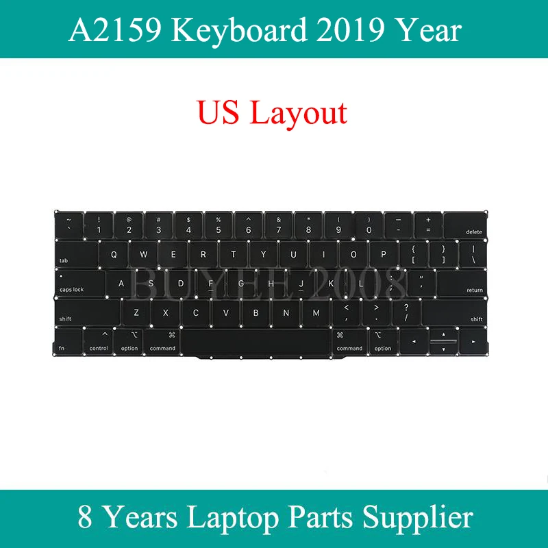 

Genuine New A2159 US Keyboard Replacememt 2019 Year For Macbook Pro 13.3" A2159 Keyboard Small Enter Tested Work