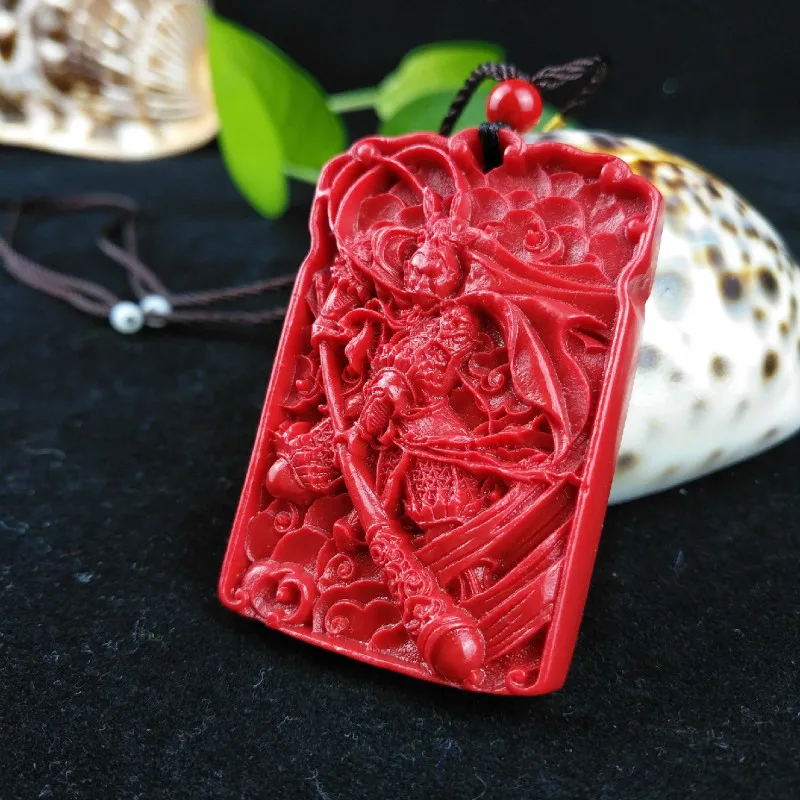 Китайский натуральный красный Органическая киноварь король обезьяны кулон