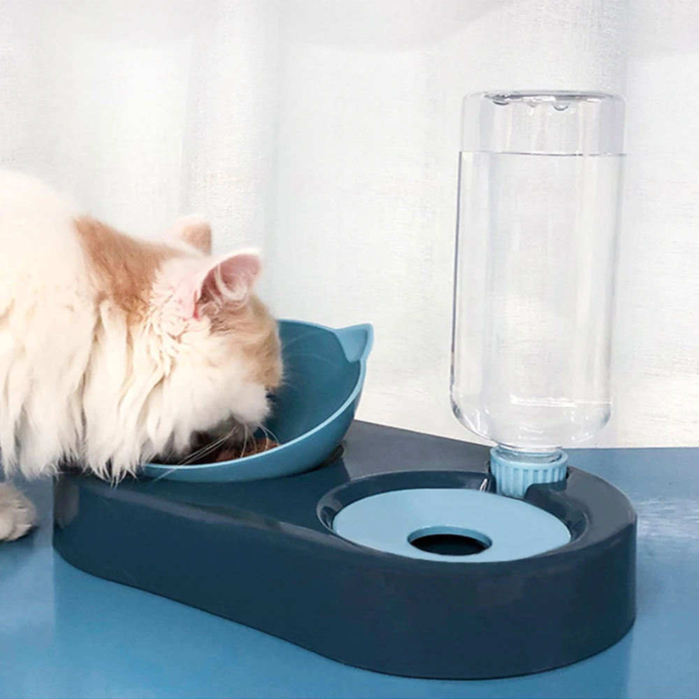 

Держатель для кошачьей еды Тедди собака двойная миска Питьевая миска для кошек и собак для кошачьей собаки раковина кошки собаки фонтан для...