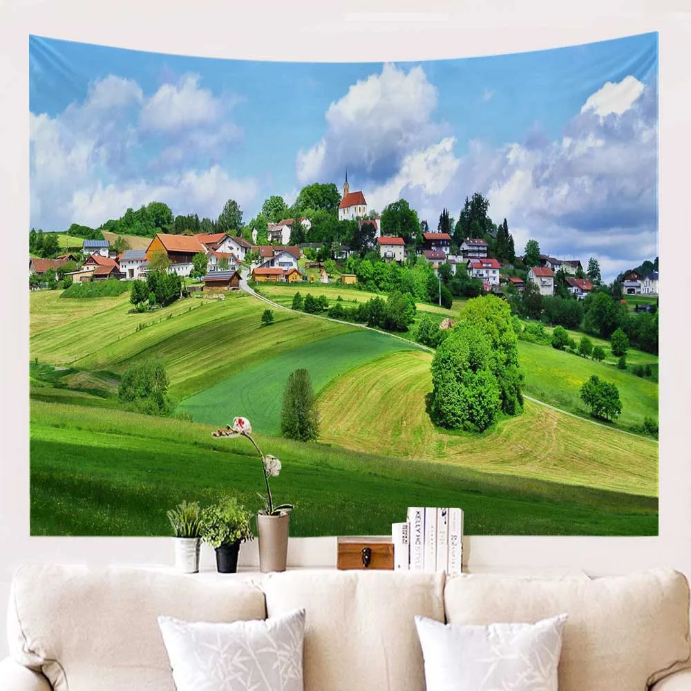 Настенный гобелен в Европейском стиле пляжное полотенце с изображением водного