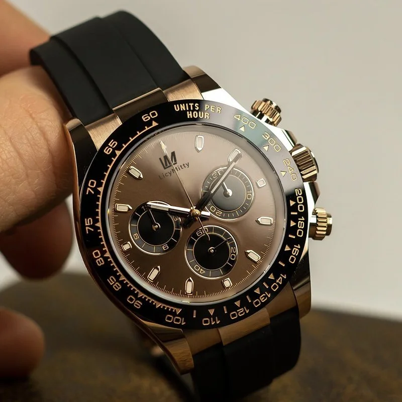 

New Mens Automatic Movement Watch Ceramic Bezel Sapphire Glass TONA Series M116519 Simple Dial Stainless Steel Solid Clasp