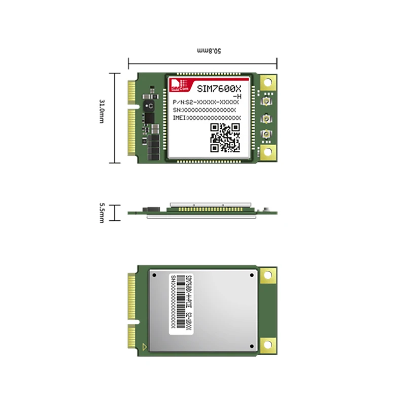 SIMCOM LTE Cat4 мини pcie 4G модуль SIM7600 SIM7600A-H SIM7600E-H SIM7600SA-H SIM7600G-H SIM7600JC-H SIM7600NA-H SIM7600V-H |