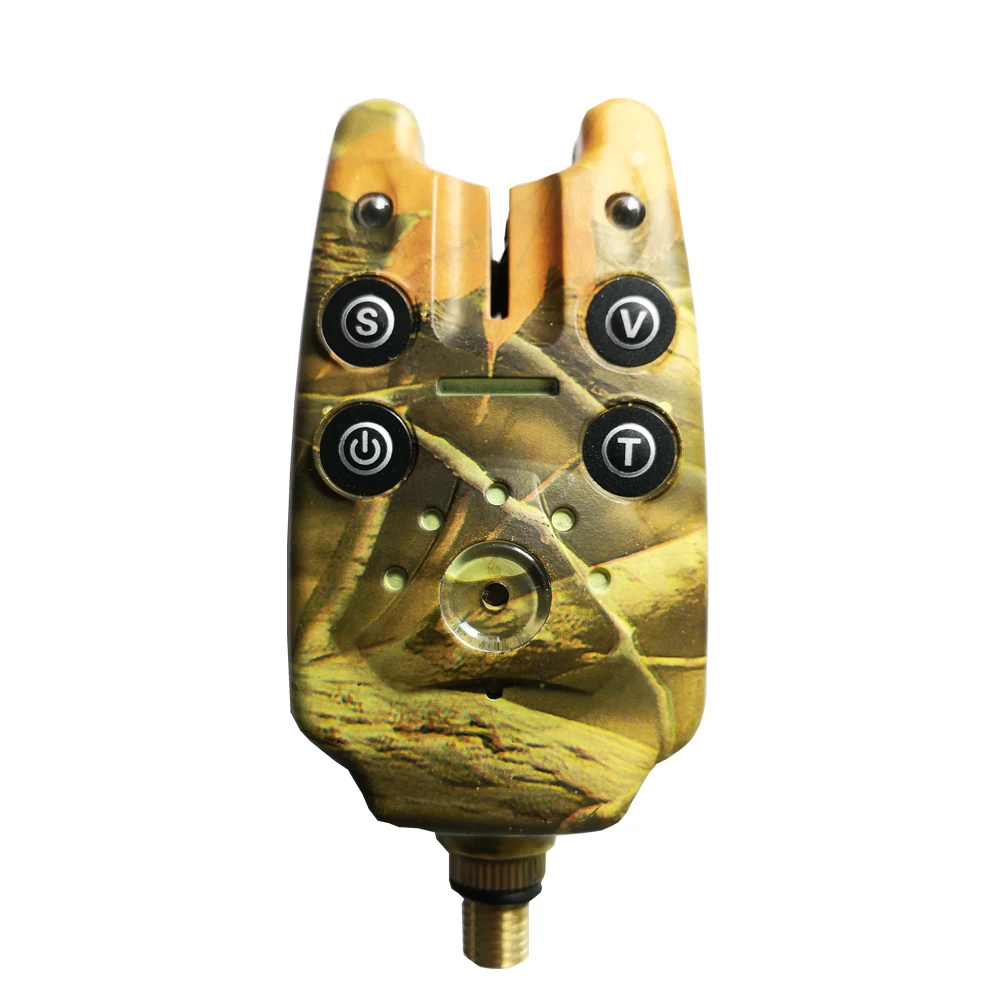 Сигнализатор поклевки рыболовный с 2 светодиодами синий свет Регулируемый тон