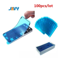 javy 100pcs waterproof adhesive for iphone x xs xr 11 pro max 7 8 6 6s plus 3m lcd sticker screen frame tape