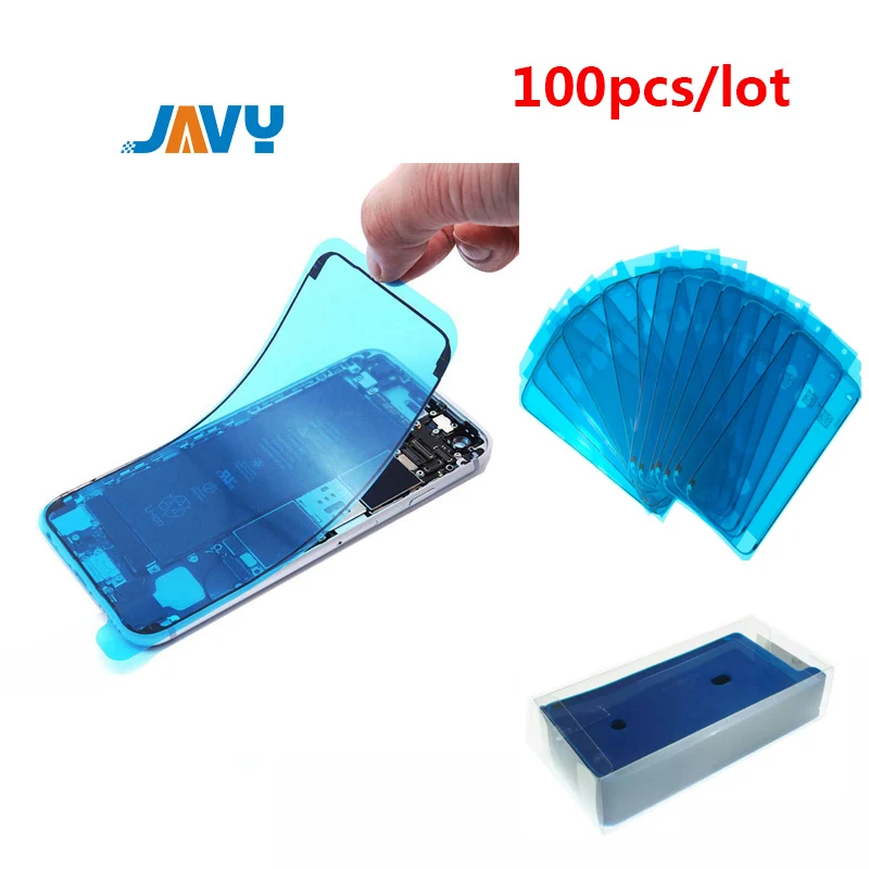 JAVY 100 шт. Водонепроницаемый клей для iPhone 7 6S Plus 3 м ЖК дисплей Стикеры 8 XR X XS 11 Pro Max