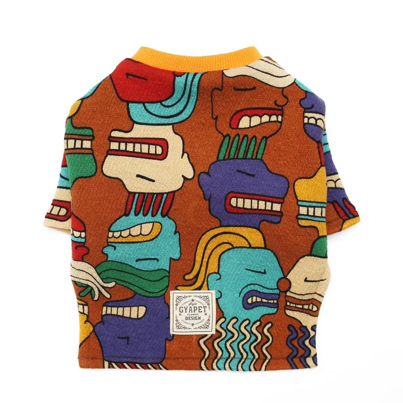 Мультяшный геометрический костюм для рисования собаки чихуахуа Ших Tzu Yorkie