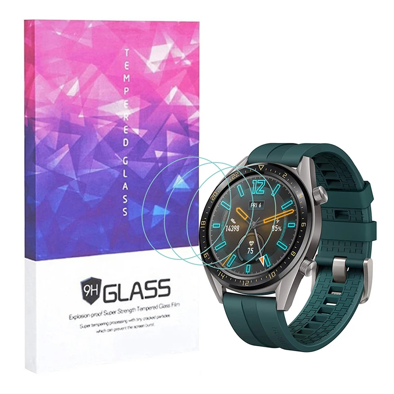 3 шт. защита экрана из закаленного стекла для huawei Watch GT Active Smartwatch 9H Защита от