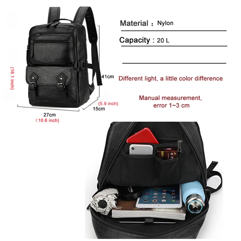 Модный мужской рюкзак в британском стиле 2020 качественный из искусственной кожи