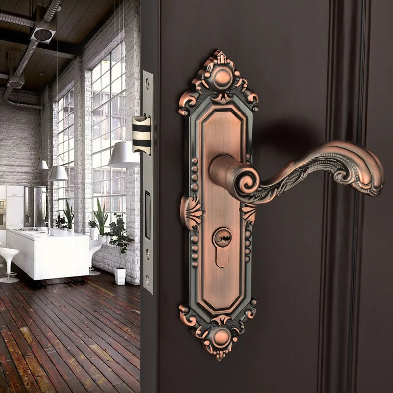 Твердая ручка из цинкового сплава внутренняя дверная замок немой Противоугонный