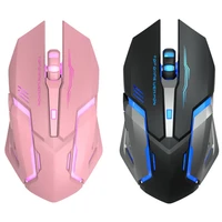 2 4ghz wireless gaming mouse rechargeable optical pink usb mice 6 buttons design for computer laptop pc gamer