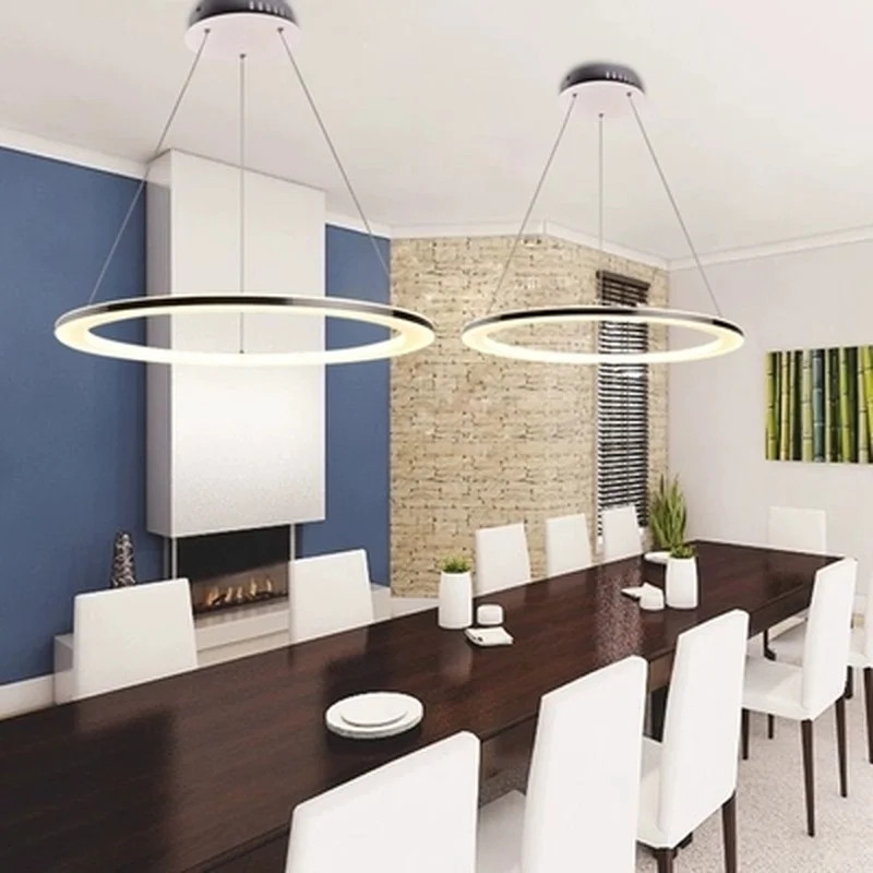 Современные светодиодные подвесные светильники круглый светильник с