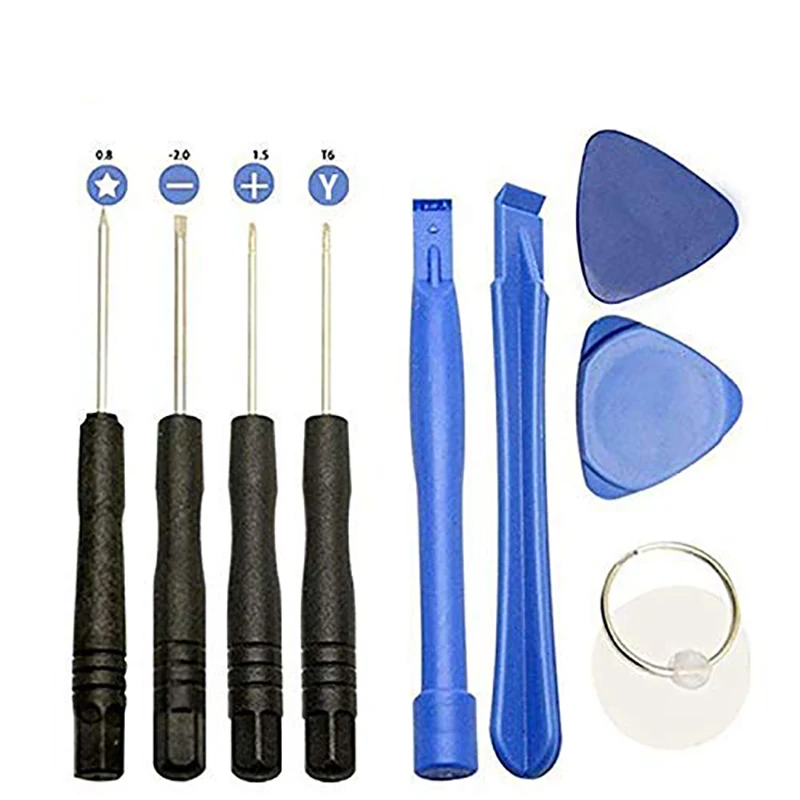 9 in 1 Repair Opening Pry Tools Screwdriver Kit Set for iPhone X XsMax XS XR 8Plus  8 7Plus 7 SE 6s 6sPlus 6 5S 5C