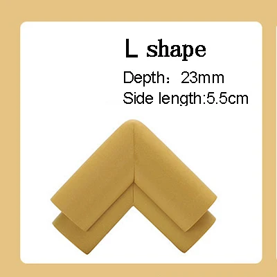 Wood L shape 4 шт./партия, детский силиконовый стол, угол стола, край, накладка на углы, безопасная защита для детей, защита от детей - Цвет: Wood L shape