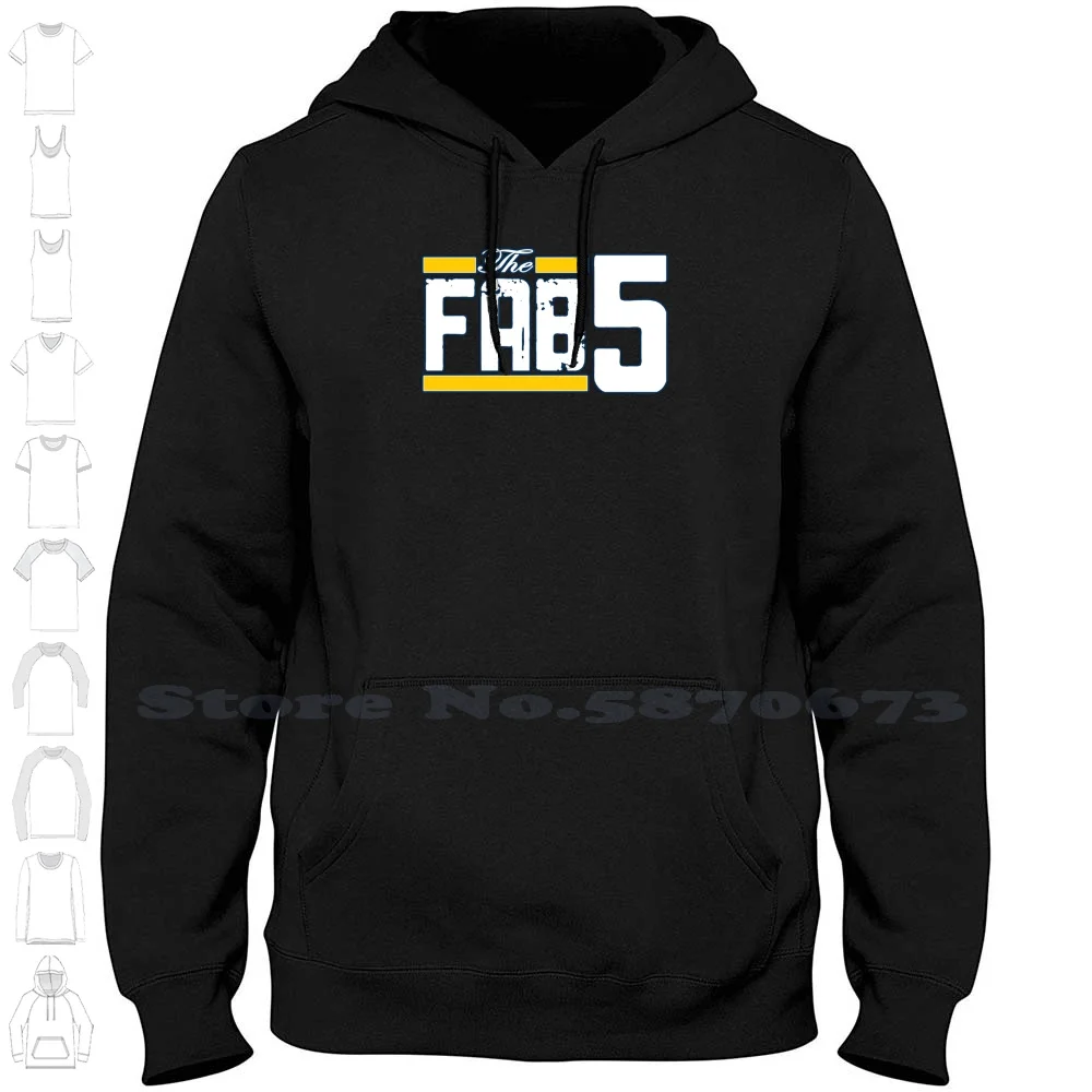 (Forever) потрясающая Толстовка с длинным рукавом Fab 5 Fab5 Five Ann Arbor баскетбольный мяч