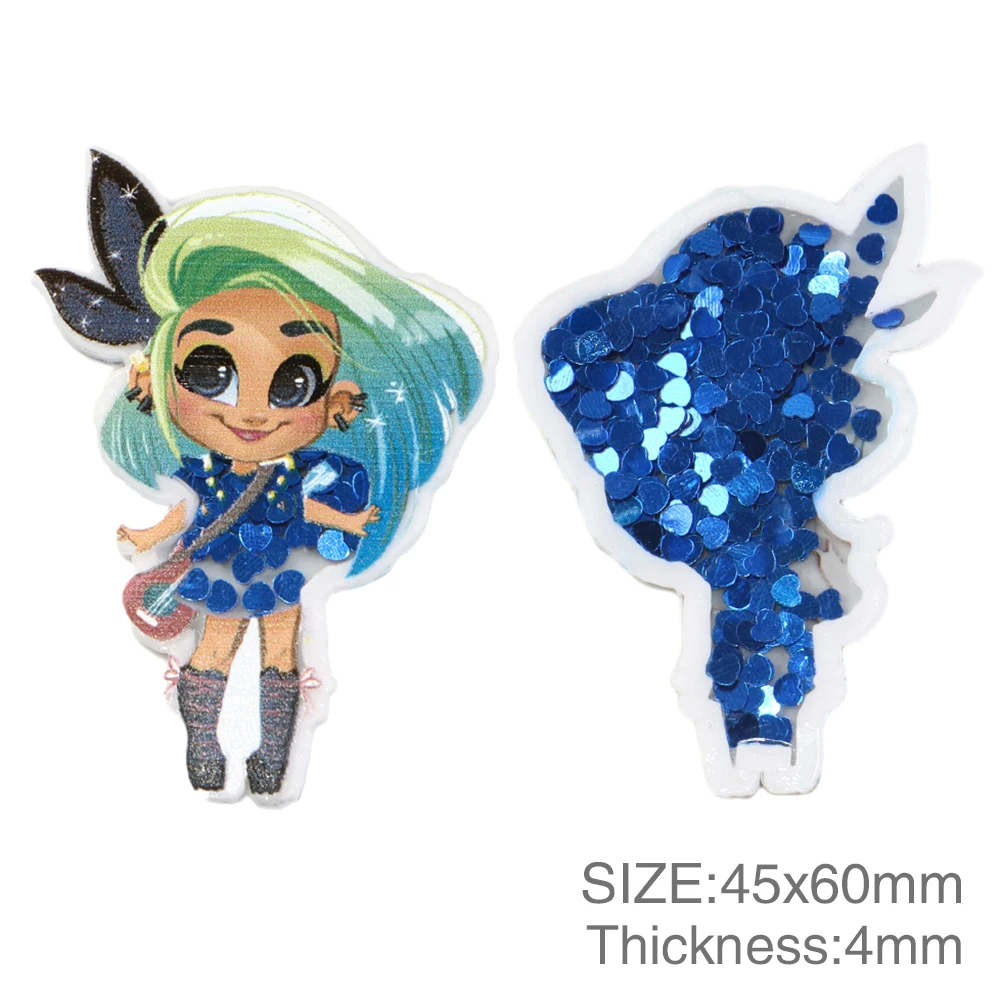 1 шт. Блестки из акриловой смолы с блестками для рукоделия бантом шейкеры чехла