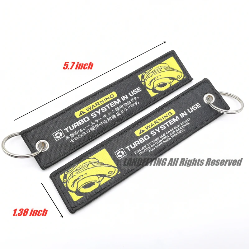

High Quality Turbo Modification HellaFlush Emblem Embroidery Nylon Weaving Car Key Ring Keychain Auto Motorcycle Accessories