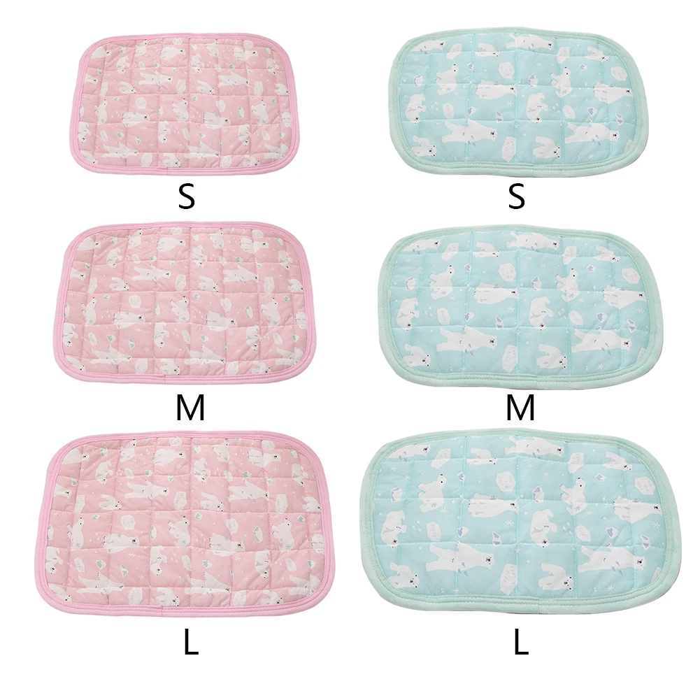 

Dog Cooling Mat Summer Pad Mat Cat Ice Silk Pad Pet Sleeping Cushion Bed For Dogs Cat Kennel Car Seat Light Sofa Breathable Pad