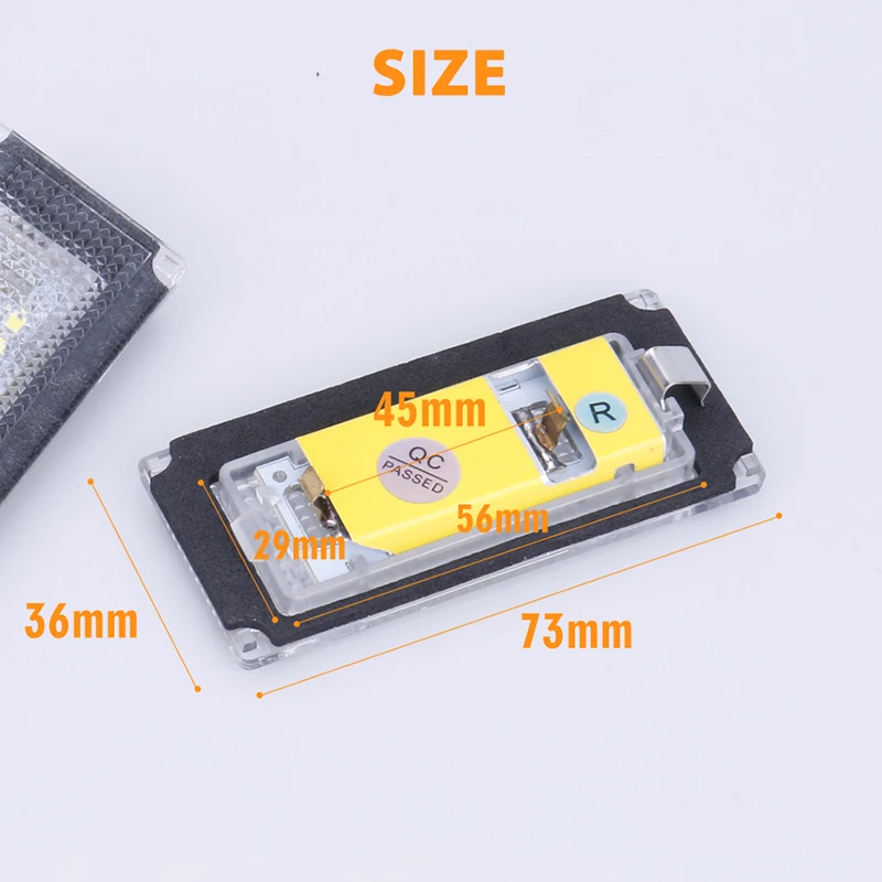Led License Plate Lights For Bmw 3 Series E46 M3 2D Coupe 1998-2003 Pre-facelift Error Free Tail Number Lamps 12V HLXG 2PC | Автомобили и