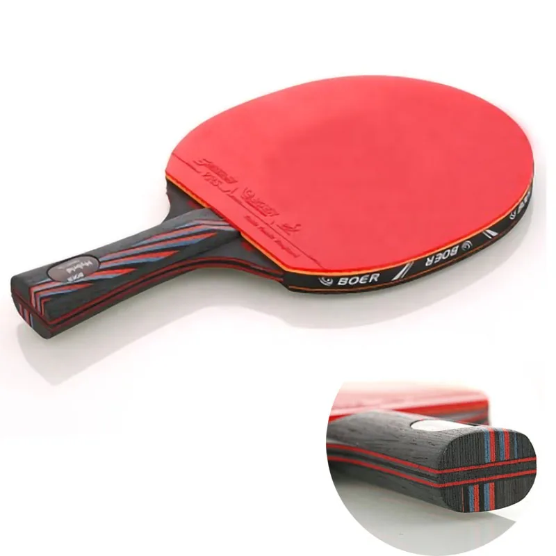

Professional 6 Star Ping Pong Racket Rubber Nano Carbon Table Tennis Bat Blade Sticky Toner Glue Pingpong Training -40